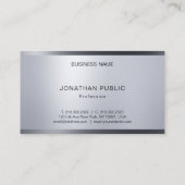 Carte De Visite Lumières de look Argent Créatif Professionnel Mode (Dos)