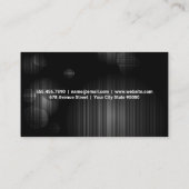 Carte De Visite Lumières de Neon | Mur de brique (Dos)