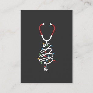 Carte De Visite Lumières de sapin de Noël fournitures médicales st