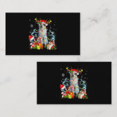 Carte De Visite Lumières des sapins de Noël des Grands Pyrénées Pa (Devant / Derrière)