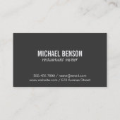 Carte De Visite Lumières d'humeur (Dos)