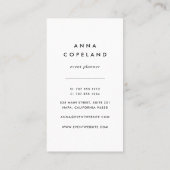 Carte De Visite Lumières dorées verticales (Dos)