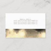 Carte De Visite Lumières élégantes modernes de modèle de motif (Dos)