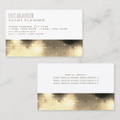 Carte De Visite Lumières élégantes modernes de modèle de motif (Devant / Derrière)