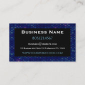 Carte De Visite Lumières LED bleu moderne (Dos)