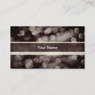 Carte De Visite Lumières lumineuses Brown modérées