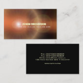 Carte De Visite Lumières Nebula Moderne et élégant Professionnel (Devant / Derrière)