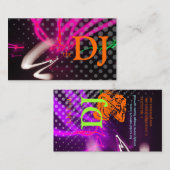 Carte De Visite Lumières néons Cool/couleurs fluorescentes (Devant / Derrière)