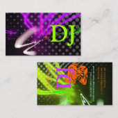 Carte De Visite Lumières néons Cool/couleurs fluorescentes (Devant / Derrière)