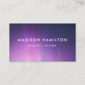 Carte De Visite Lumières pourpres du Nord (Devant)