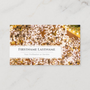 Carte De Visite Lumières scintillantes bokeh Managers d'événements