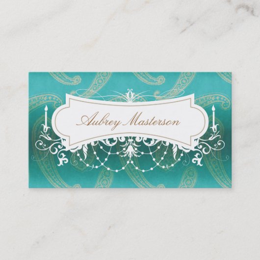 Carte De Visite Luminaires de lustre élégants (Devant)