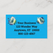 Carte De Visite Luminaires du Nord loup multicolore (Devant)