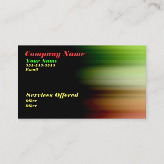 Carte de visite lumineuse cool (Devant)