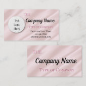 Carte De Visite Lumineuse rose pâle (Devant / Derrière)