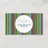 Carte De Visite Lumineux coloré moderne (Dos)