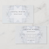 Carte de visite lumineux de l'étoile géométrique m (Devant / Derrière)