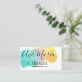 Carte de visite lumineux d'éclaboussure (Debout devant)