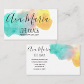 Carte de visite lumineux d'éclaboussure (Devant / Derrière)