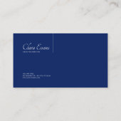 Carte De Visite Lumineux Ethereal Abstrait Bleu & Argent (Dos)