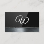 Carte De Visite Luminosité noire | Découpe métallique (Devant)