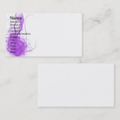 Carte De Visite Luminosité pourpre (Devant / Derrière)