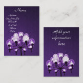 Carte De Visite Luminosité pourpre_ (Devant / Derrière)