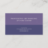 Carte De Visite Luminous Nightfall Blue Floral (Dos)