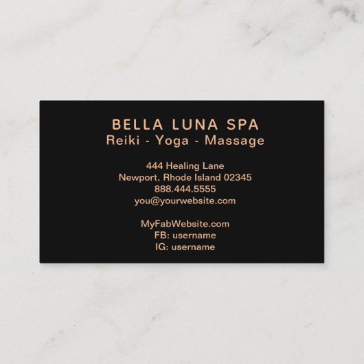 Carte De Visite *~* Luna Lune cosmique lune Universe Shaman Moons (Dos)