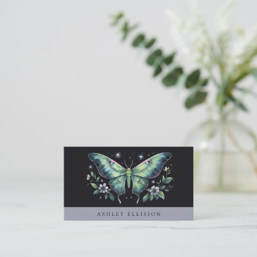 Carte De Visite Luna Moth Business Card (Debout devant)