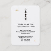 Carte De Visite *~* Lunaire. Phases de la lune cosmique Universe S (Dos)