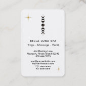 Carte De Visite *~* Lunaire - Phases de lune cosmique Shaman Unive (Dos)