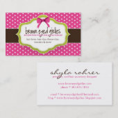 Carte de visite lunatique (Devant / Derrière)