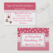 Carte de visite lunatique (Devant / Derrière)