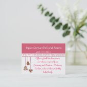 Carte de visite lunatique (Debout devant)