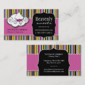 Carte de visite lunatique audacieux de boulangerie (Devant / Derrière)