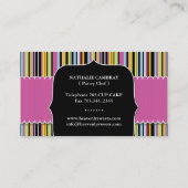 Carte de visite lunatique audacieux de boulangerie (Dos)