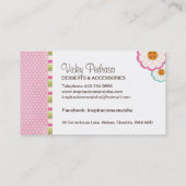 Carte de visite lunatique de boulangerie (Dos)