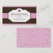 Carte de visite lunatique de boulangerie de petit (Devant / Derrière)