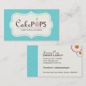 Carte de visite lunatique de bruit de gâteau (Devant / Derrière)