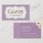 Carte de visite lunatique de bruit de gâteau (Devant / Derrière)