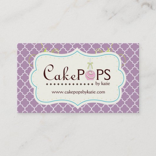 Carte de visite lunatique de bruit de gâteau (Devant)