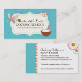 Carte de visite lunatique de cours de cuisine (Devant / Derrière)