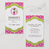 Carte de visite lunatique de femme de charge (Devant / Derrière)