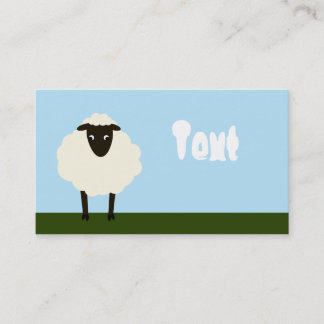 Carte de visite lunatique de moutons
