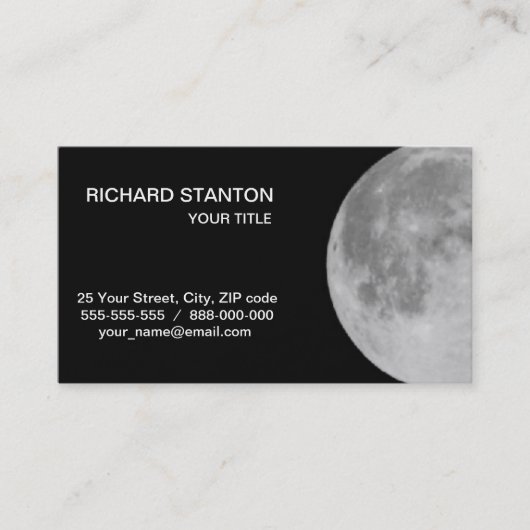 Carte De Visite Lune (Devant)