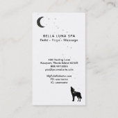 Carte De Visite *~* Lune arc-en-ciel Howling Wolf Pine Trees Cosmi (Dos)