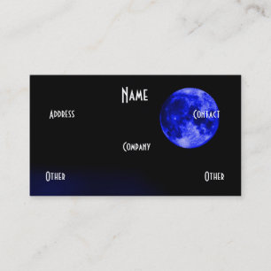 Carte De Visite Lune bleue