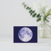 Carte De Visite Lune Bleue, Mini Photo (Debout devant)