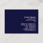 Carte De Visite Lune Bleue, Mini Photo (Dos)